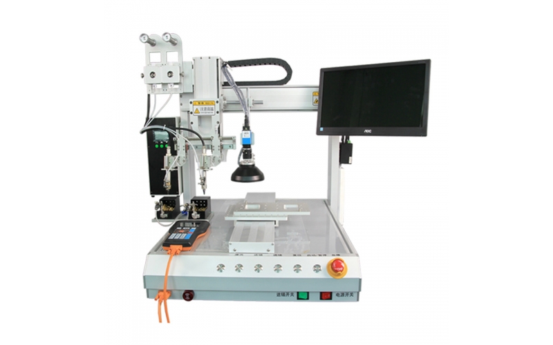 米恩HXJ441S-SJ雙焊頭帶視覺檢測系統(tǒng)焊錫機